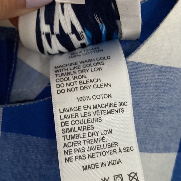 Anthro ruffle gingham button back top - Picture 6 of 7